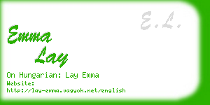 emma lay business card